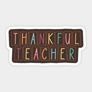 Thankful Teacher Sticker